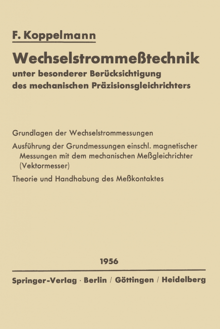 Wechselstrommeßtechnik