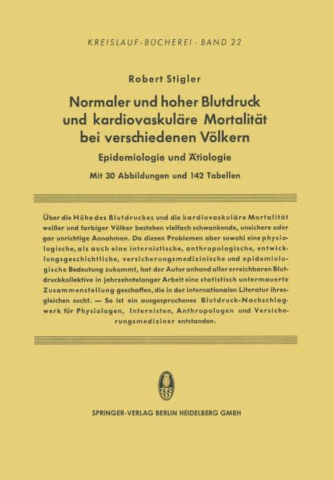 Normaler und hoher Blutdruck und kardiovaskuläre Mortalität bei verschiedenen Völkern