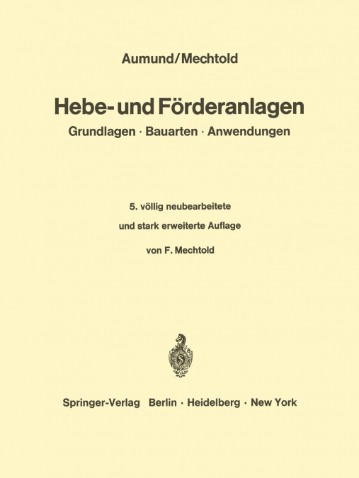 Hebe- Und Forderanlagen