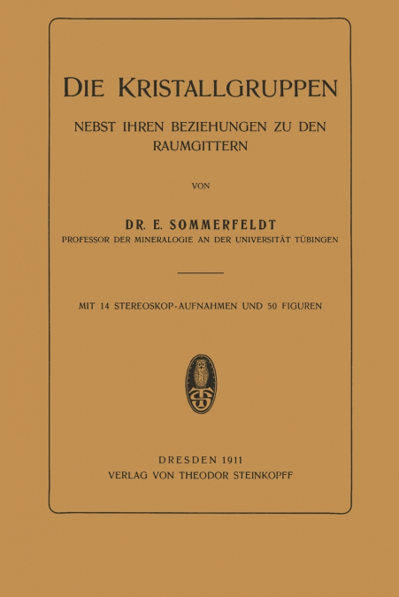 Die Kristallgruppen