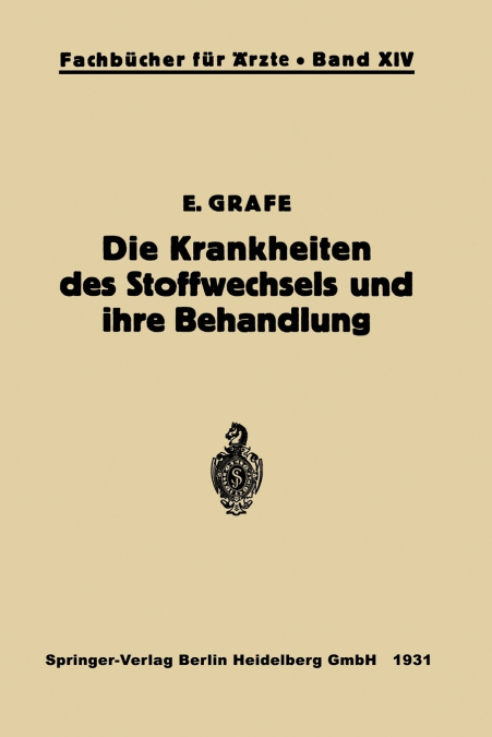 Die Krankheiten Des Stoffwechsels Und Ihre Behandlung