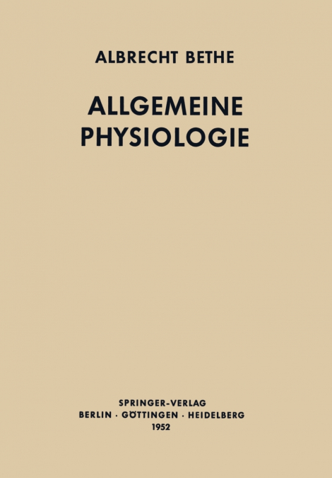 Allgemeine Physiologie