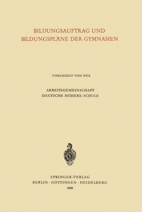 Bildungsauftrag Und Bildungsplane Der Gymnasien
