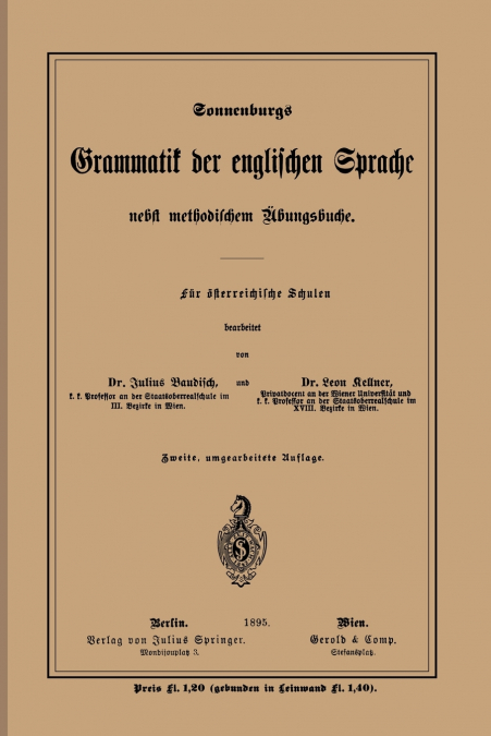 Grammatik Der Englischen Sprache