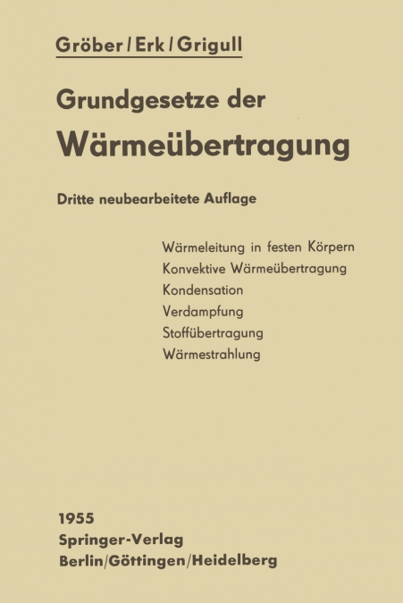 Die Grundgesetze der Wärmeübertragung