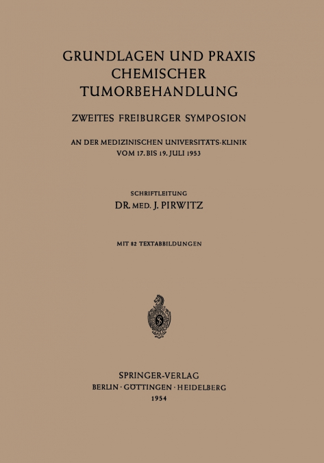 Grundlagen Und Praxis Chemischer Tumorbehandlung