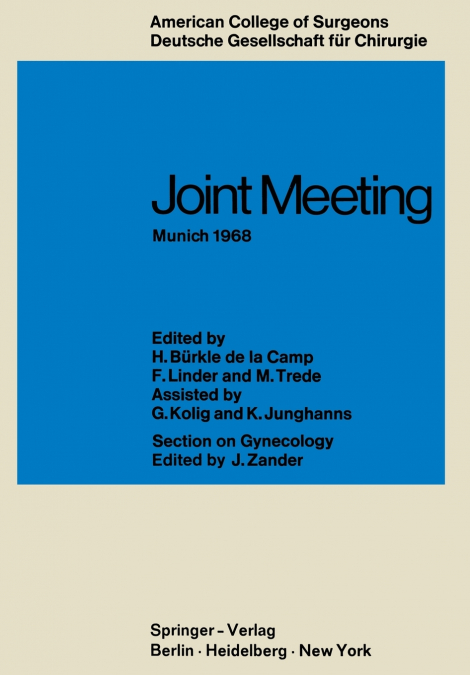 Joint Meeting Munich 1968
