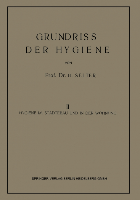 Grundriss Der Hygiene