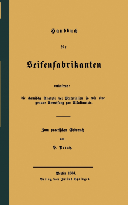 Handbuch für Seifenfabrikanten