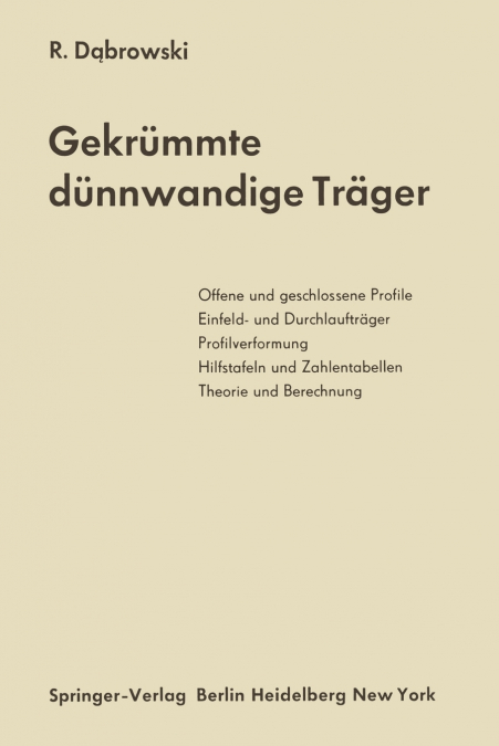 Gekrümmte dünnwandige Träger
