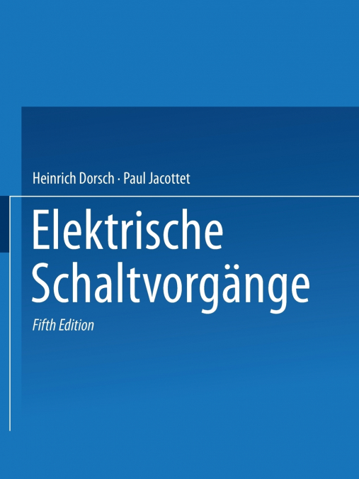 Rüdenberg Elektrische Schaltvorgänge