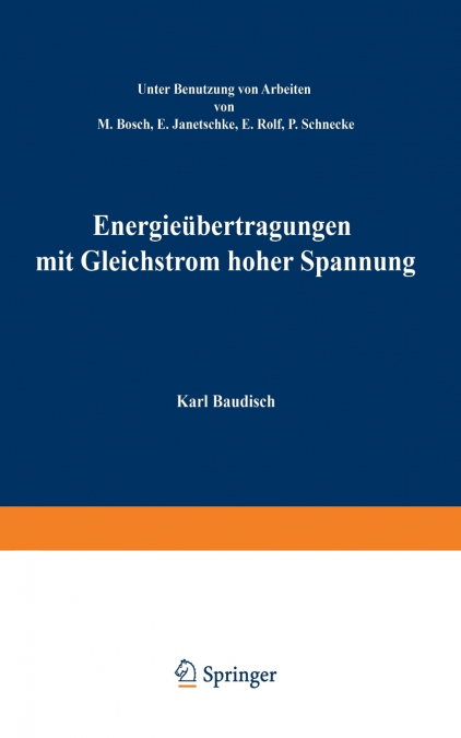 Energieübertragung mit Gleichstrom hoher Spannung