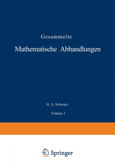 Gesammelte Mathematische Abhandlungen