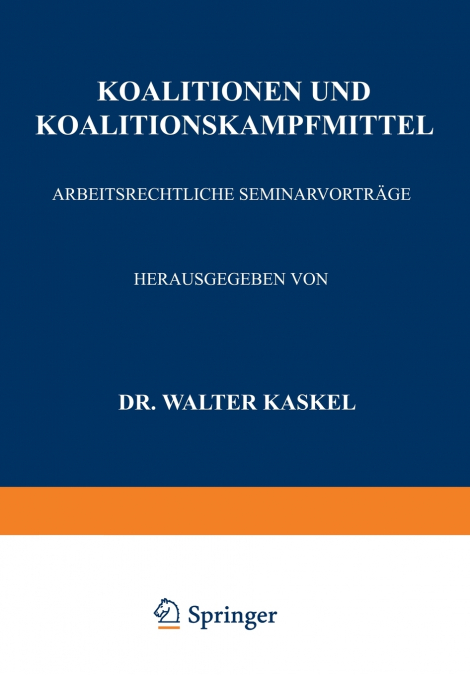 Koalitionen und Koalitionskampfmittel
