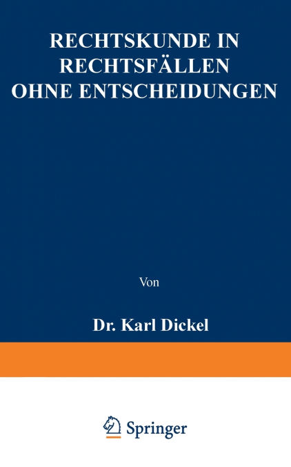 Rechtskunde in Rechtsfallen Ohne Entscheidungen