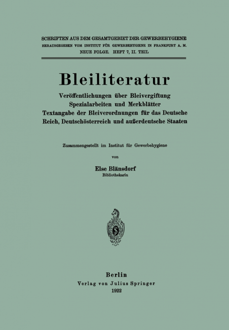 Bleiliteratur
