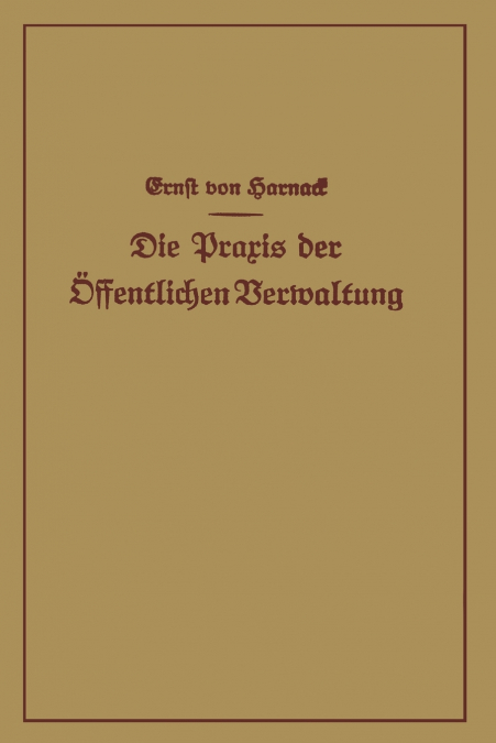 Die Praxis Der Offentlichen Verwaltung