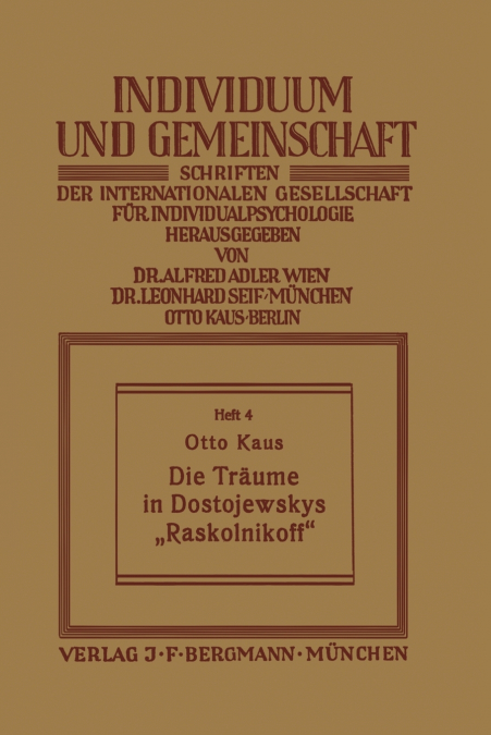 Die Träume in Dostojewskys „Raskolnikoff'