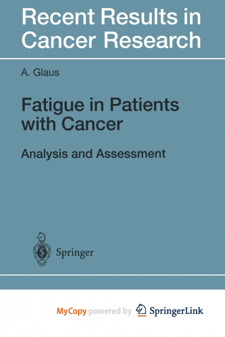 Fatigue in Patients with Cancer