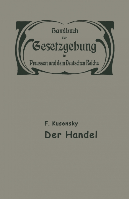 Handel Und Gewerbe