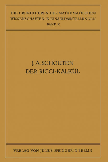 Der Ricci-Kalkül