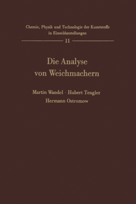 Die Analyse von Weichmachern