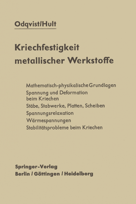 Kriechfestigkeit metallischer Werkstoffe
