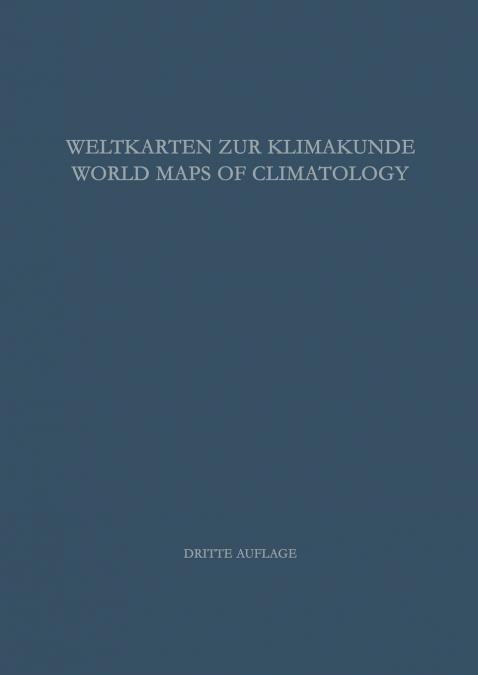 Weltkarten zur Klimakunde / World Maps of Climatology