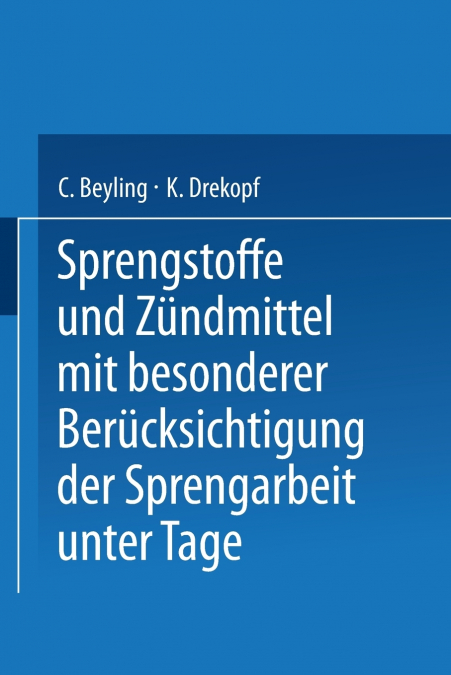 Sprengstoffe und Zündmittel