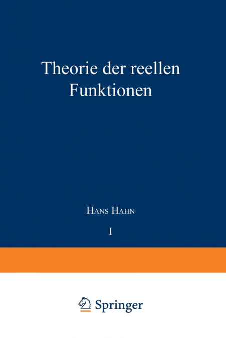 Theorie der reellen Funktionen