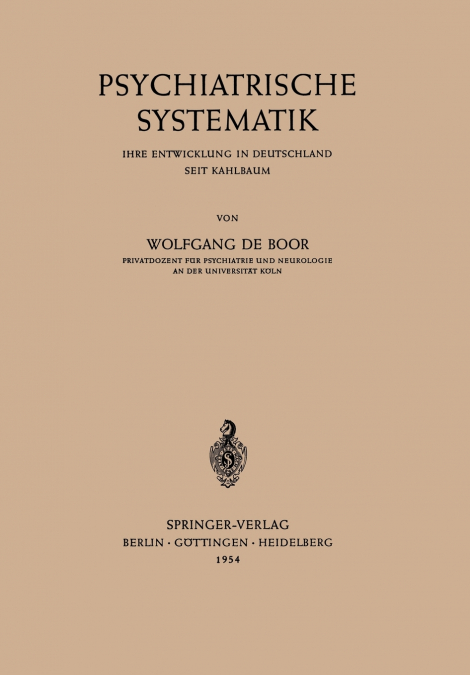 Psychiatrische Systematik