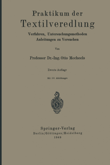 Praktikum der Textilveredlung