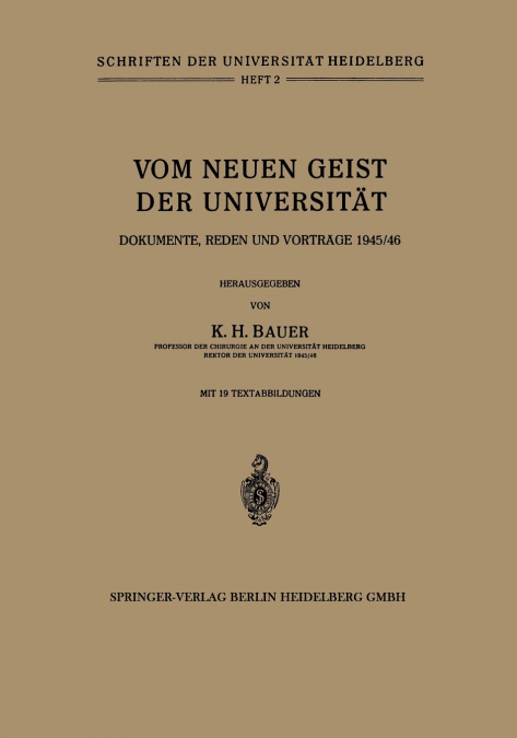 Vom Neuen Geist der Universität