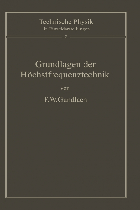 Grundlagen der Höchstfrequenztechnik