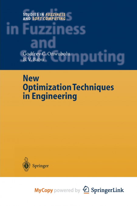 New Optimization Techniques in Engineering