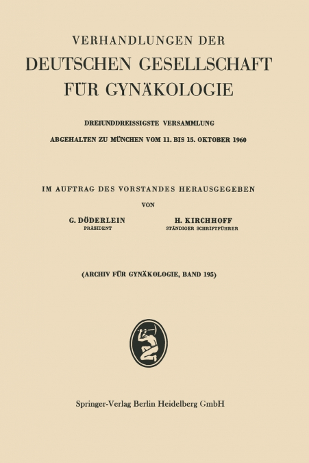 Verhandlungen der Deutschen Gesellschaft für Gynäkologie