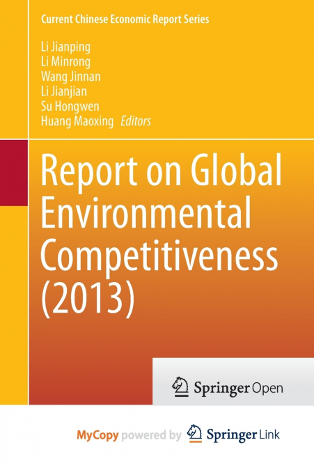 Report on Global Environmental Competitiveness (2013)