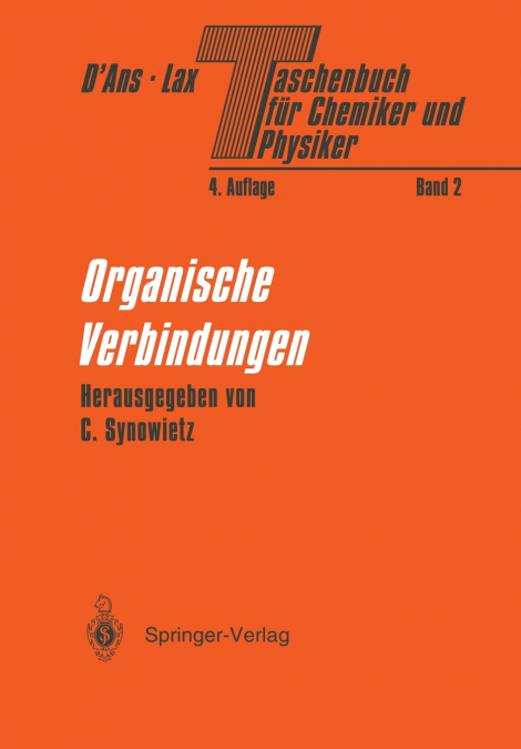 Taschenbuch Fur Chemiker Und Physiker