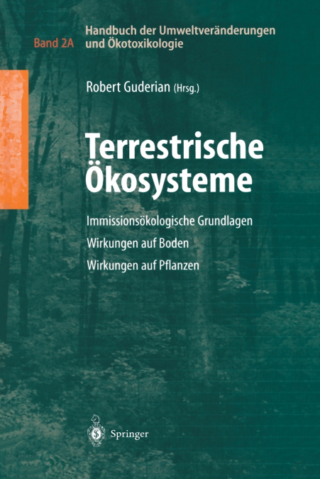 Handbuch Der Umweltveranderungen Und Okotoxikologie