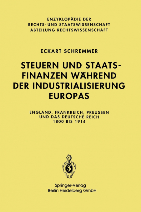 Steuern und Staatsfinanzen während der Industrialisierung Europas