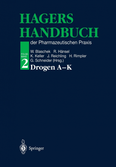 Hagers Handbuch der Pharmazeutischen Praxis