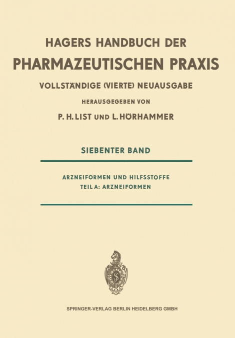 Arzneiformen und Hilfsstoffe