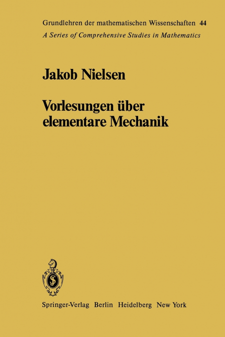Vorlesungen Uber Elementare Mechanik