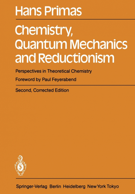 Chemistry, Quantum Mechanics and Reductionism