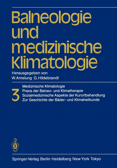 Balneologie und medizinische Klimatologie