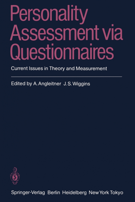 Personality Assessment Via Questionnaires