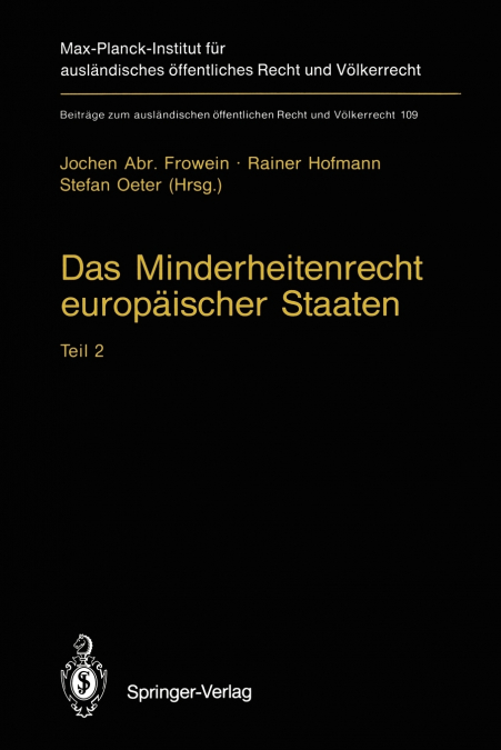 Das Minderheitenrecht europäischer Staaten