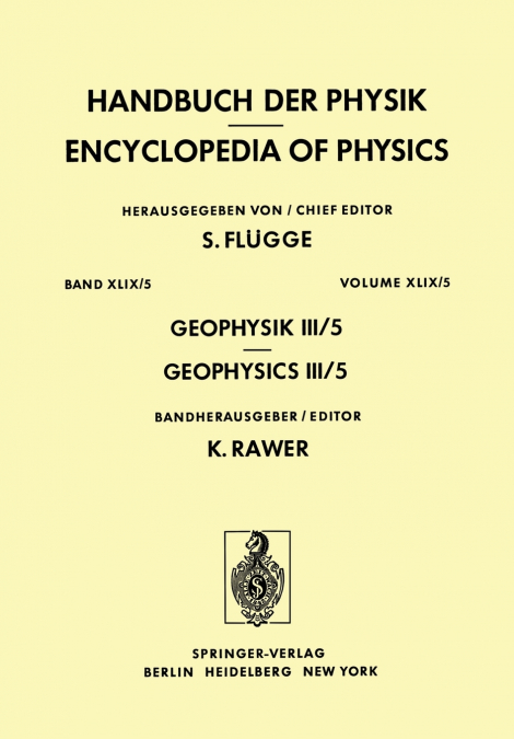 Geophysik III / Geophysics III