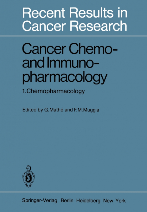 Cancer Chemo- and Immunopharmacology
