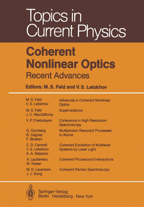 Coherent Nonlinear Optics